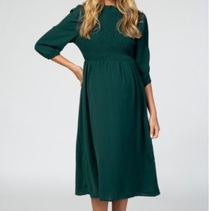Pinkblush high neck smock maternity dress